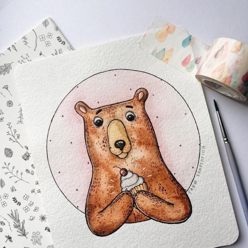 Милые рисунки для скетчбука