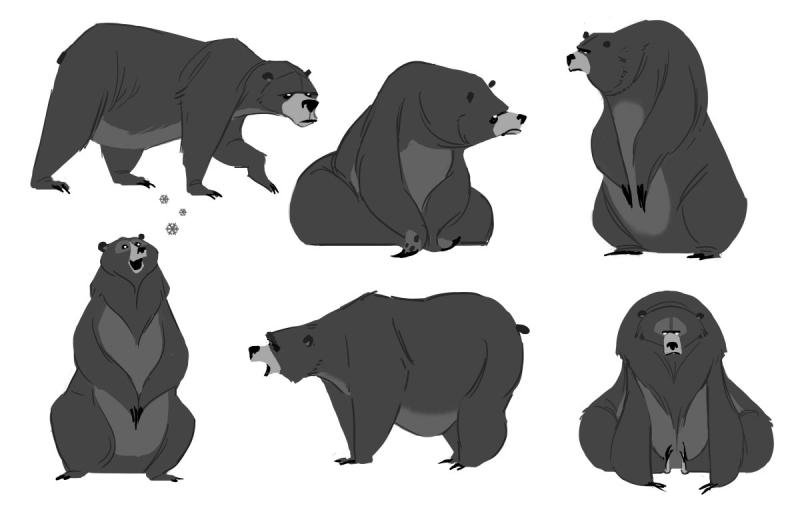 Бурый медведь референс