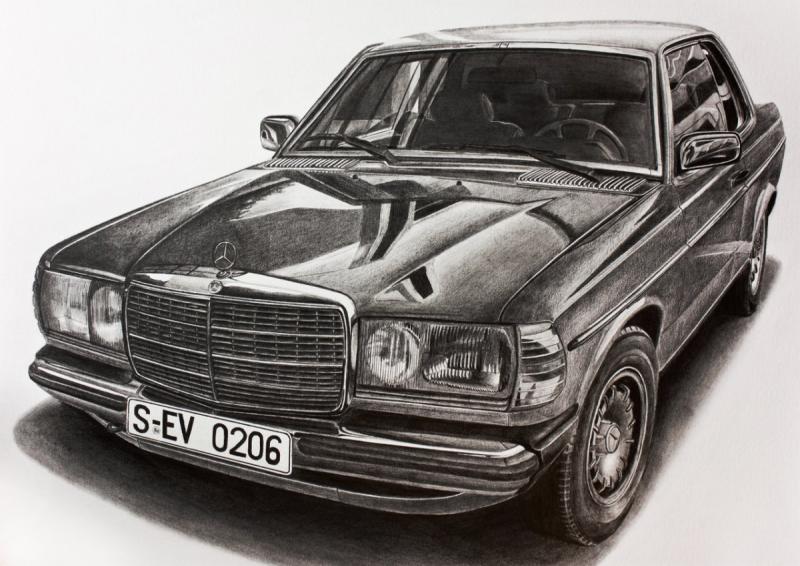 Mercedes Benz s-class w222 drawing