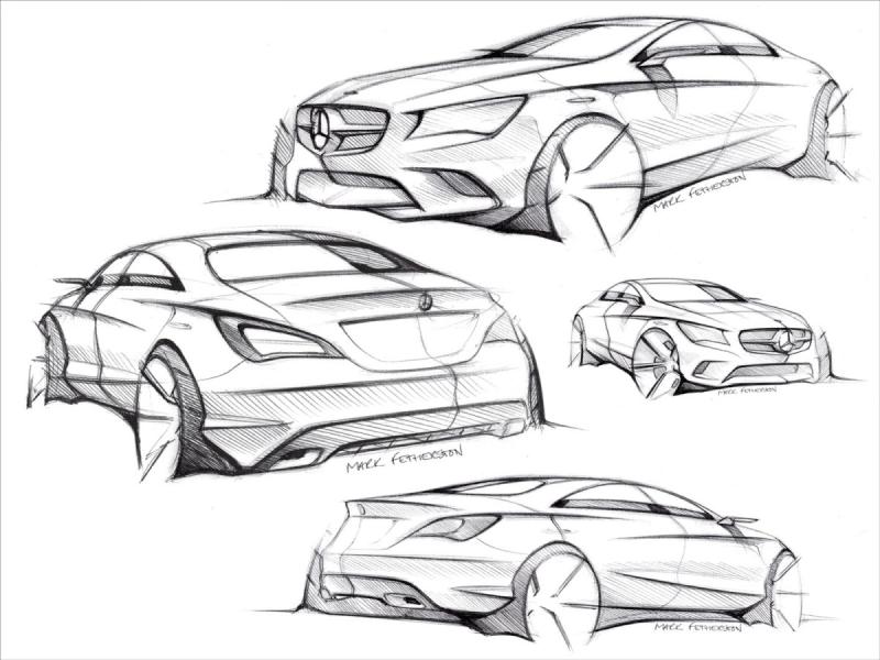 Concept car Sketch Mercedes