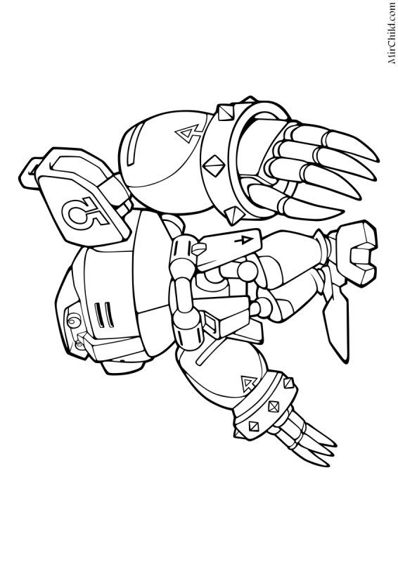 Metal Sonic раскраска