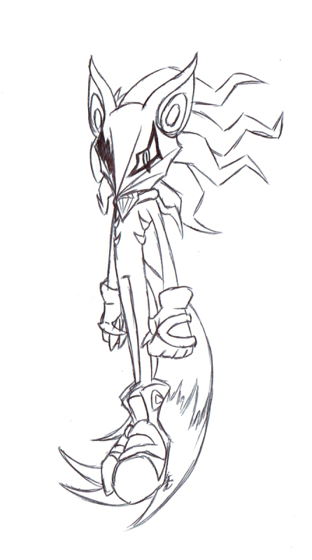 Разукрашки Инфинити из Соника