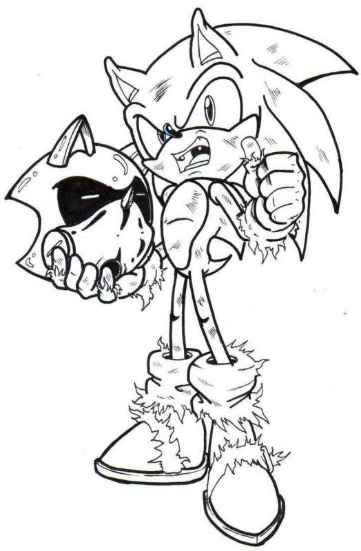 Инфинит раскраска из Соника