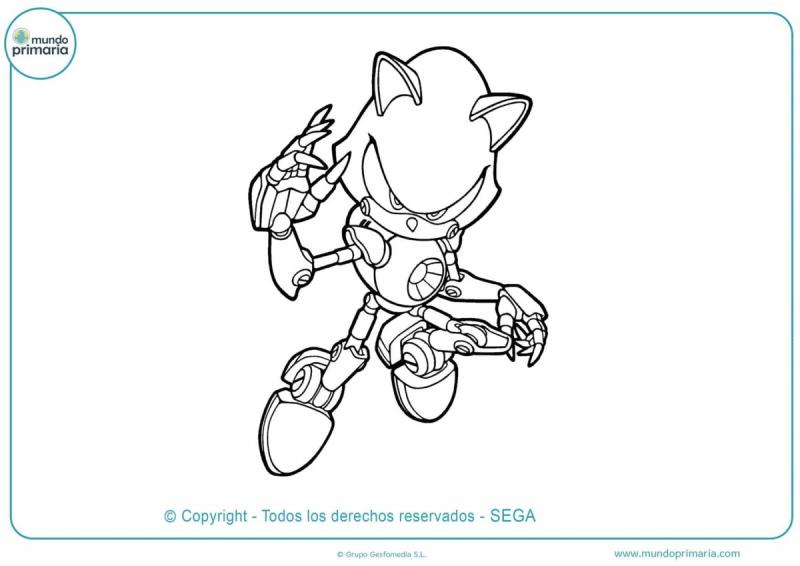 Раскраска Соник маленький