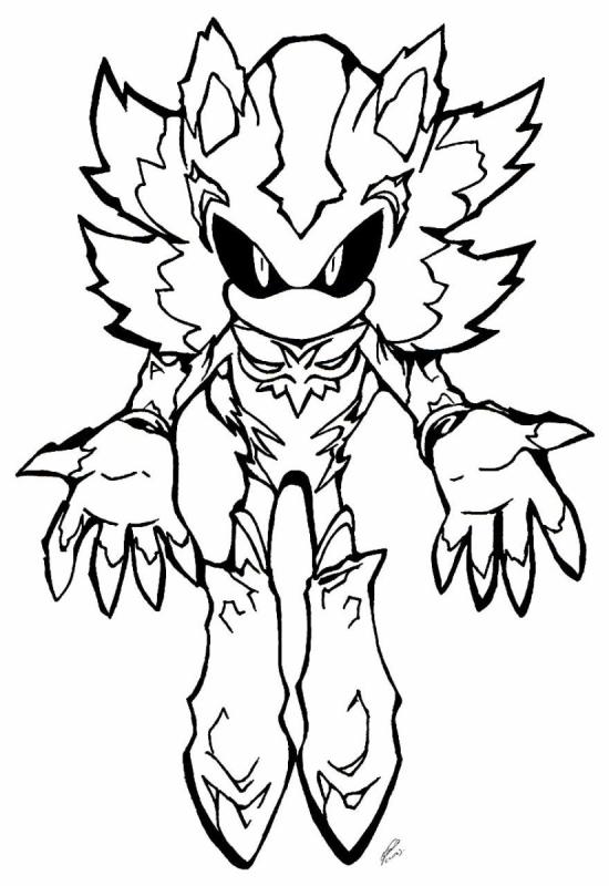 Соник экзе раскраска