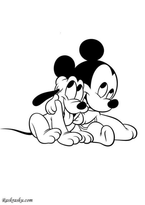 Микки и Плуто малыши