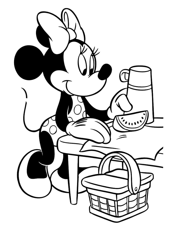 Разукрашки Микки Маус