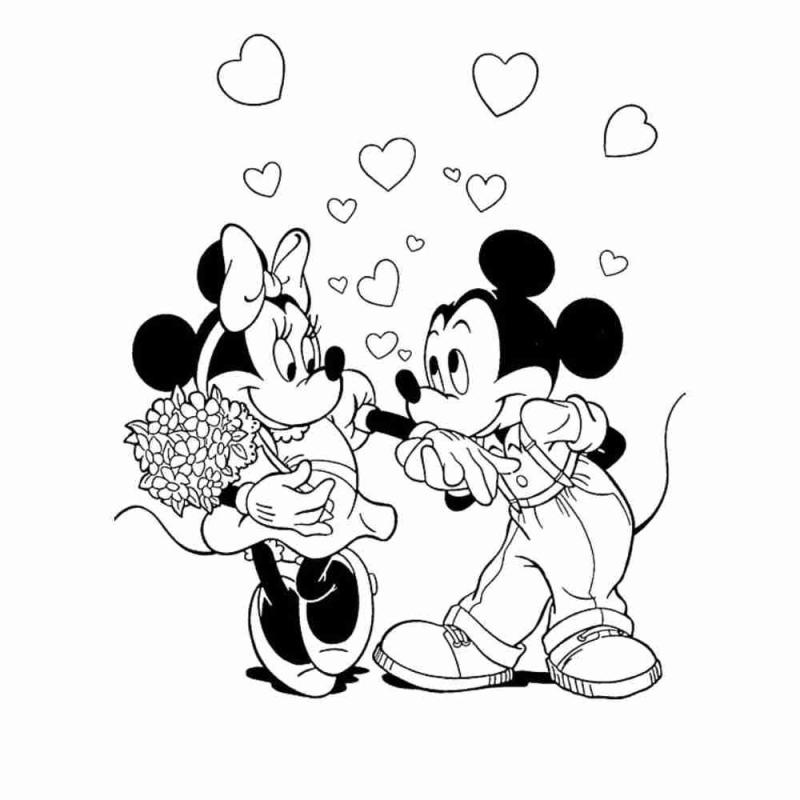 Раскраска Дисней микимаус