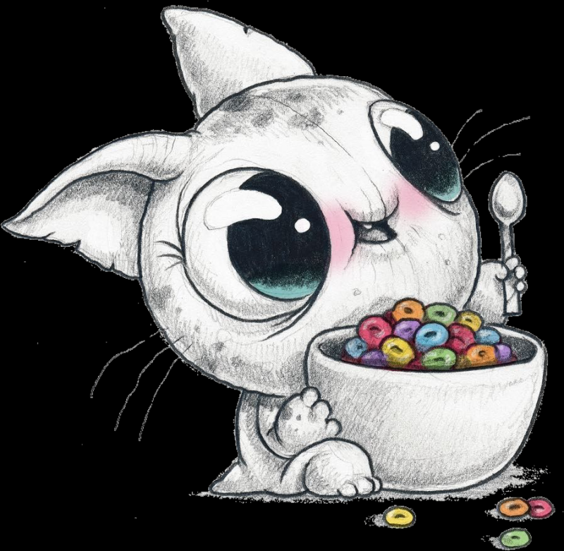 Рисунки для срисовки лёгкие коты