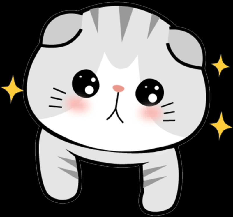 Картинки для срисовки котики няшки