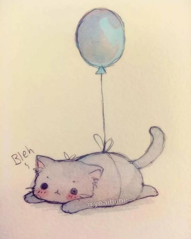 Милые котики для срисовки карандашом