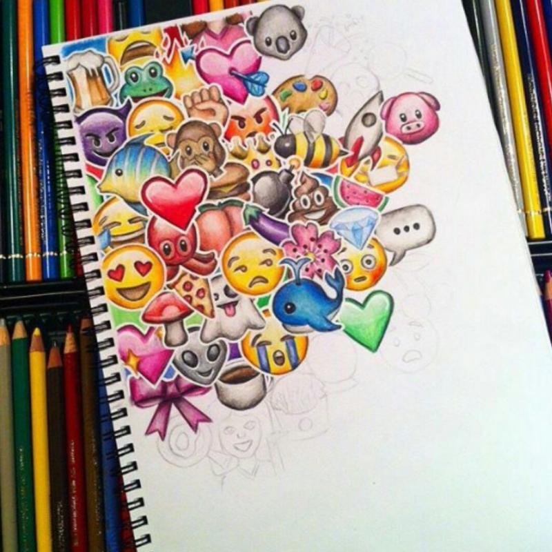 Рисунки для скетчбука цветные