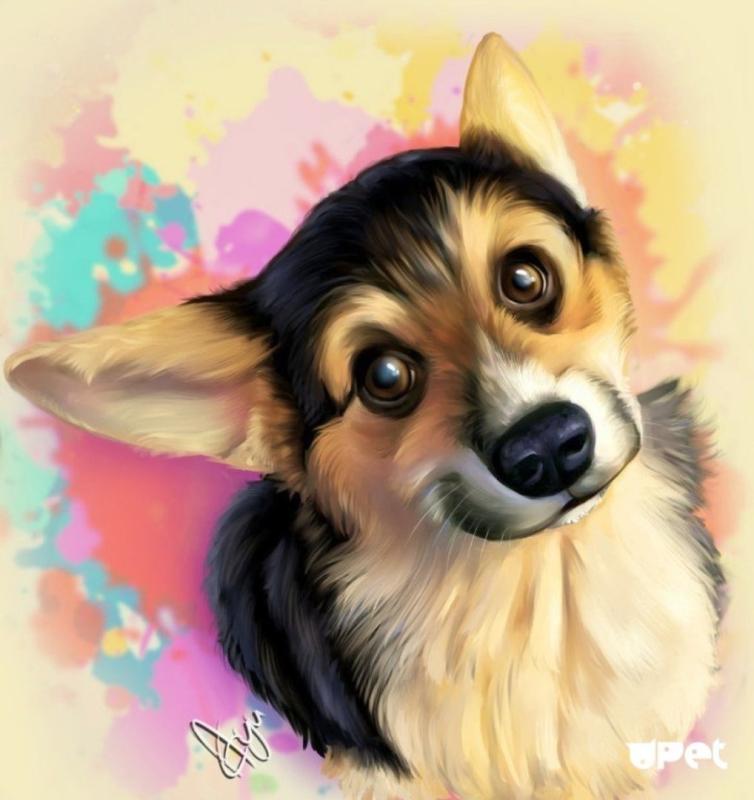 Собачка арт