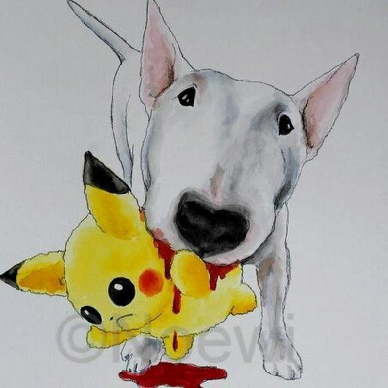 Бультерьер арт