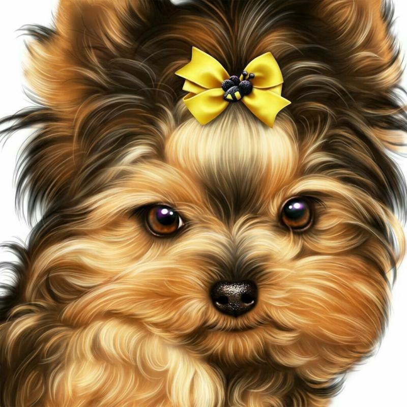 Золотистый Йоркширский терьер