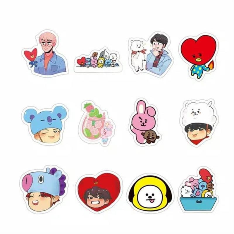 Наклейки BTS И bt21