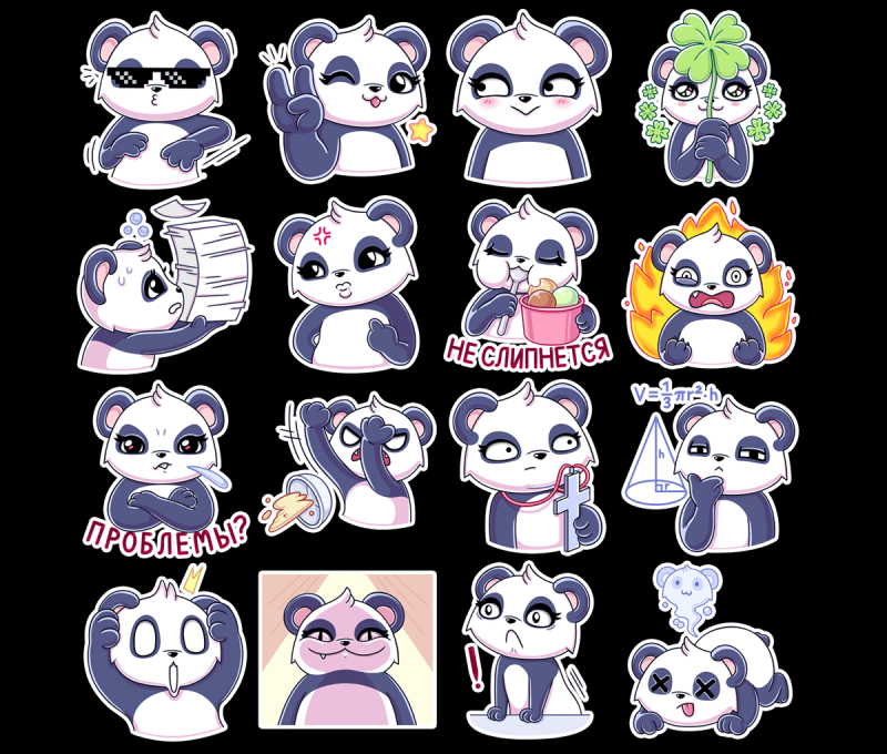 Стикеры ВК для распечатки