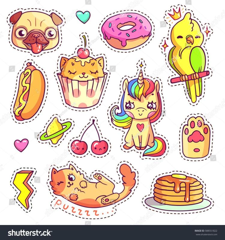 Стикеры с обводкой