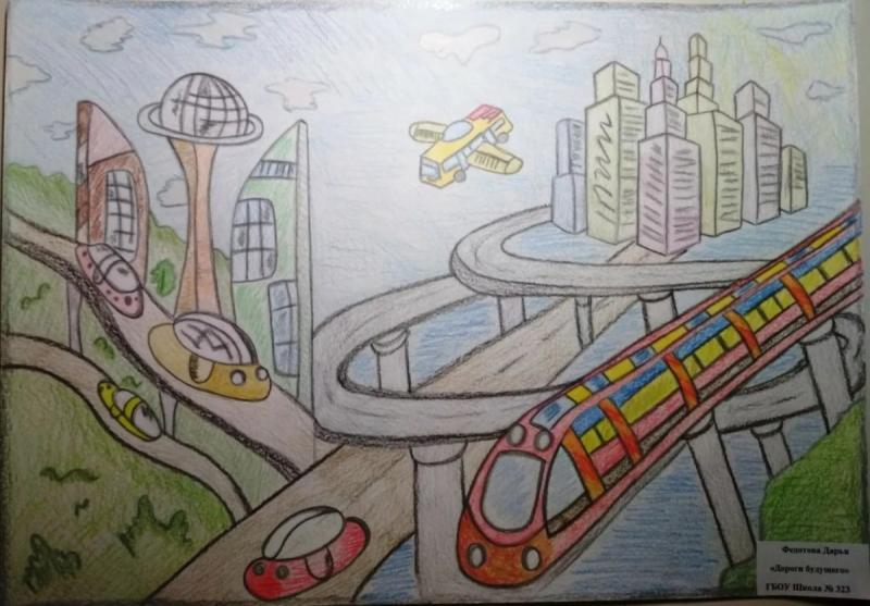 Композиция на тему город будущего