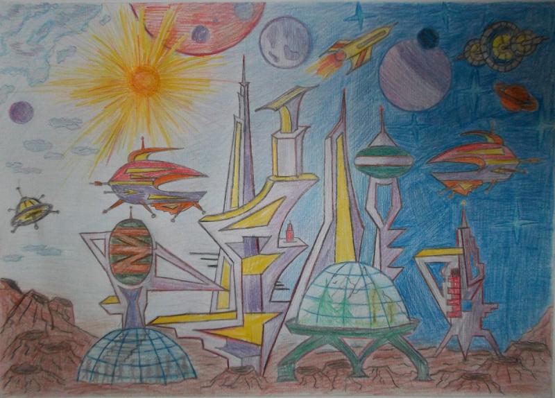 Детские рисунки будущего