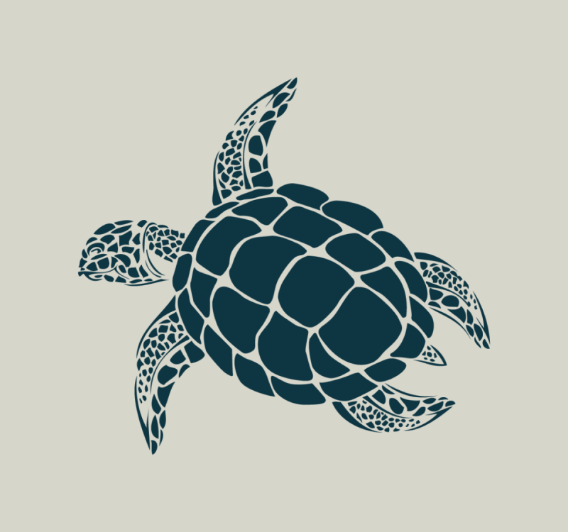 Морские обитатели на белом фоне