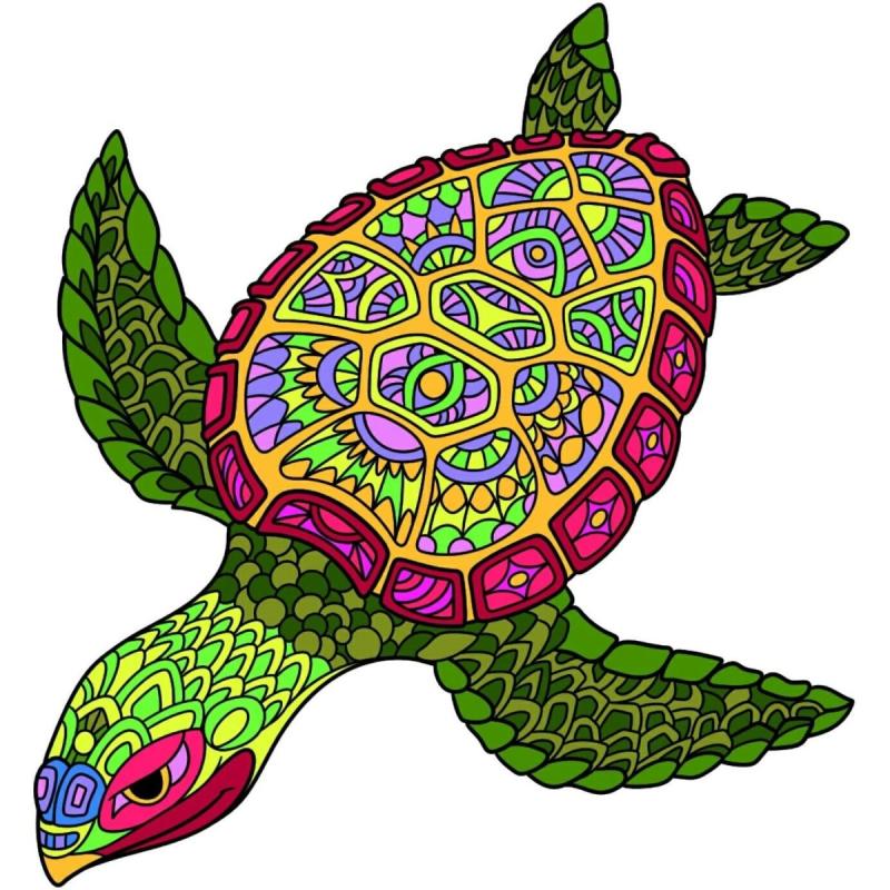 Нарисовать морскую черепаху