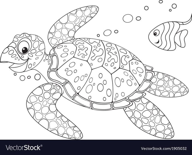 Мандала черепаха в цвете