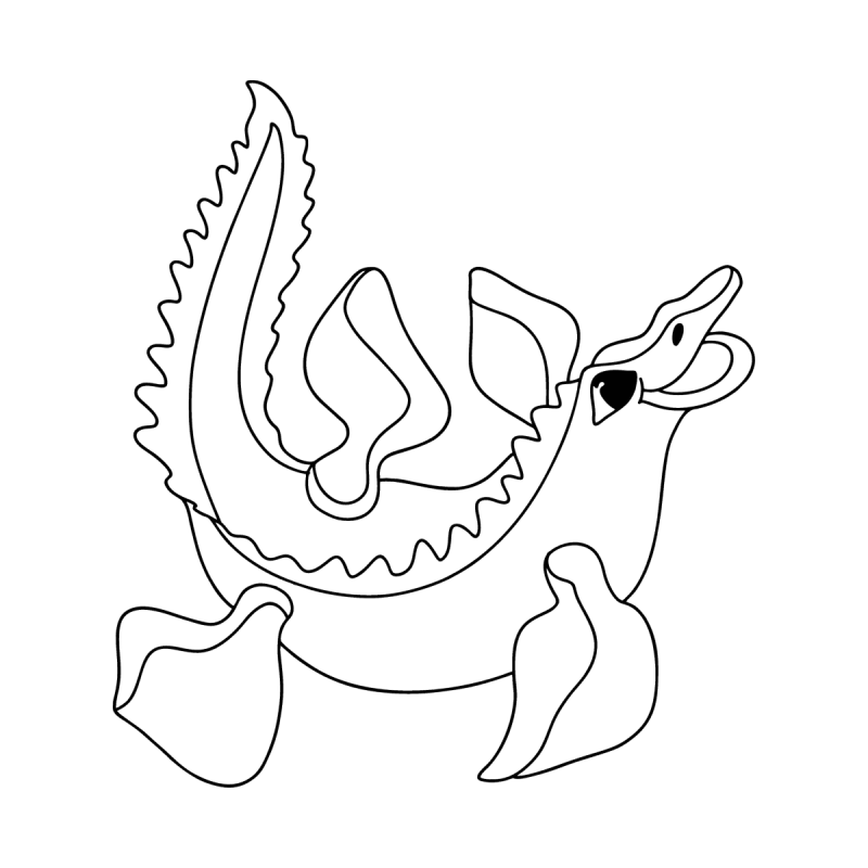 Мозазавр раскраска для детей