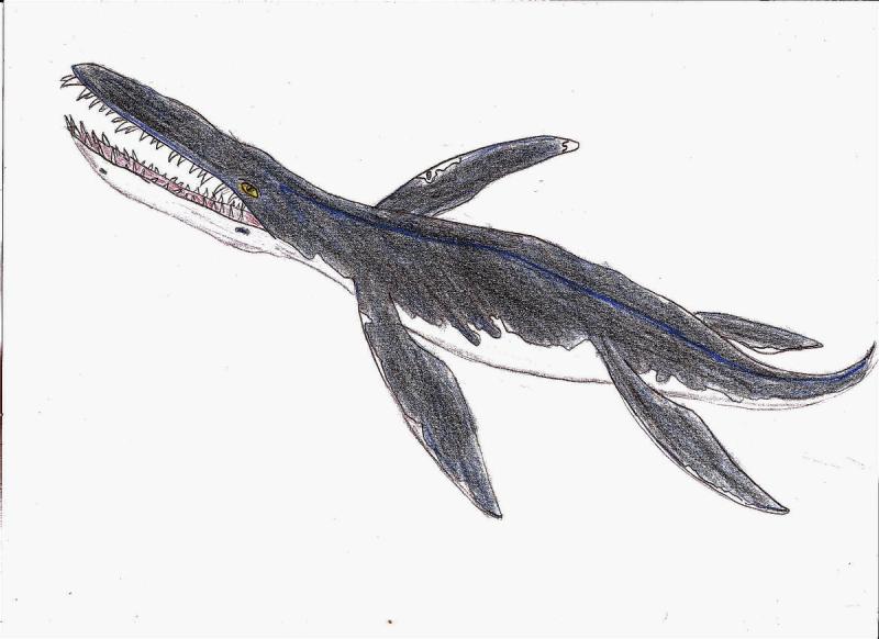 Мозазавр раскраска68