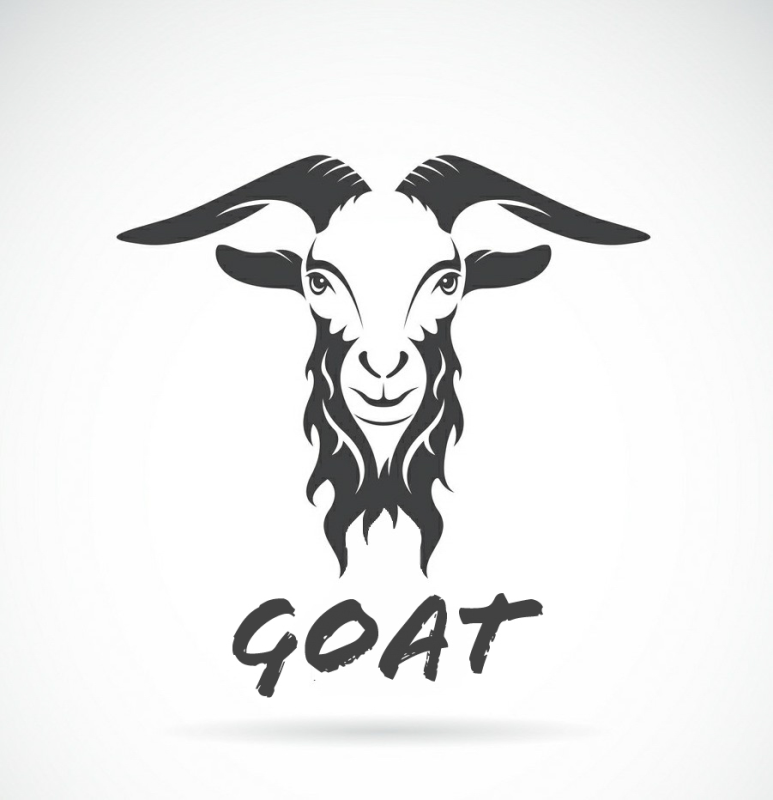 Силуэт головы козы