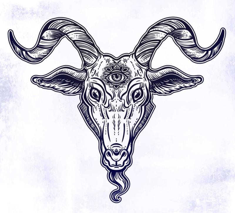Голова козы сатанинский знак
