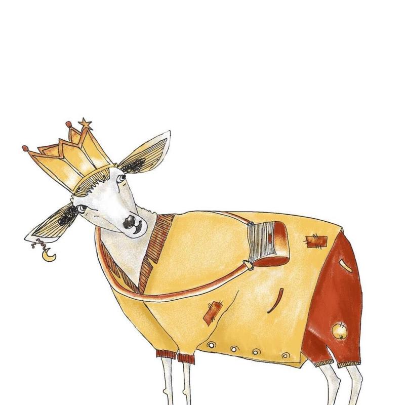 Гламурная коза иллюстрация