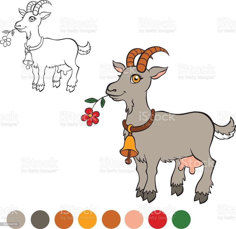 Силуэт головы козы