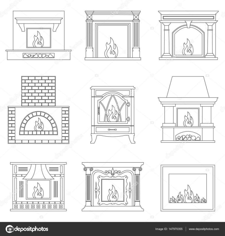 Камин вектор