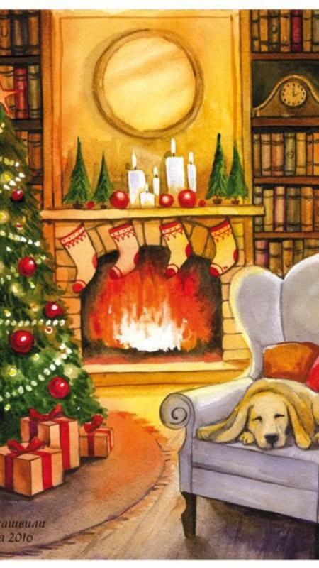 Нарисовать камин на ватмане