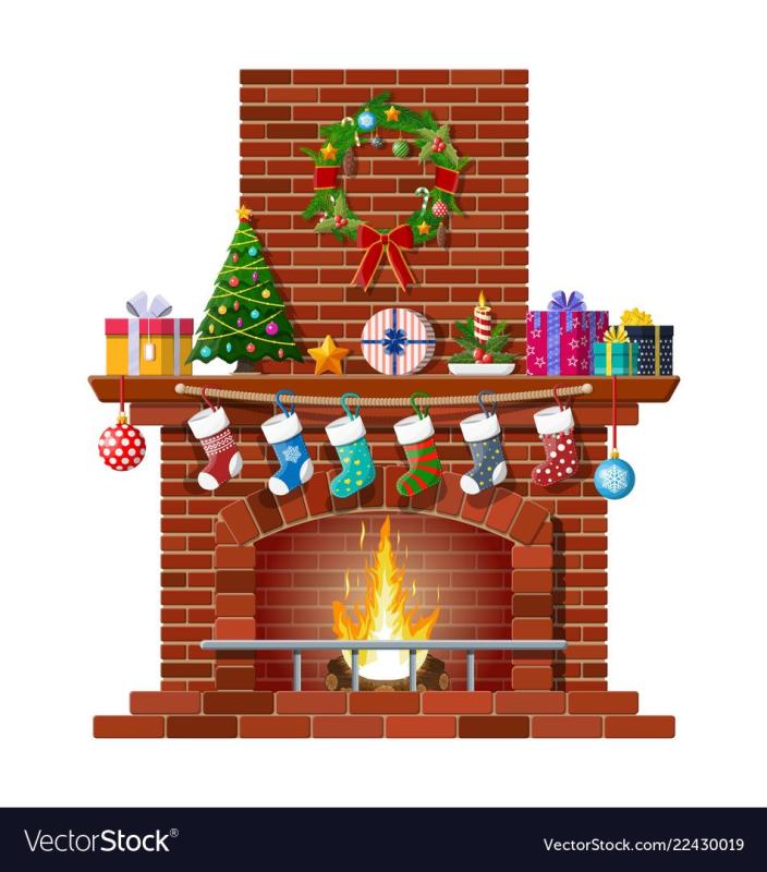 Комната с камином мультяшная