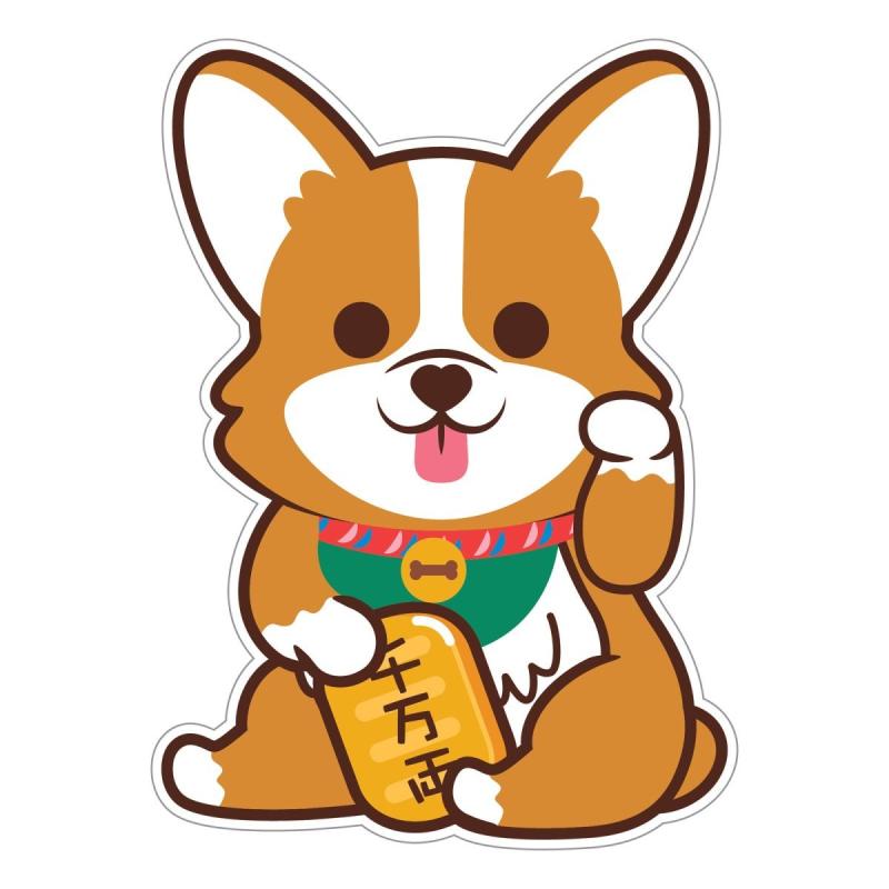 Корги Каваи Стикеры