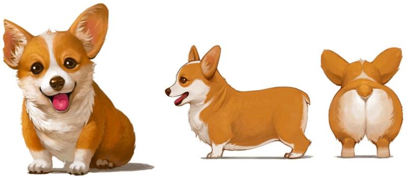 Вельш корги пемброк арт