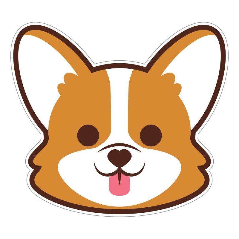 Мордочка собаки корги