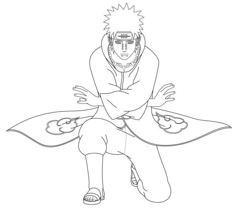 Раскраска Итачи Учиха