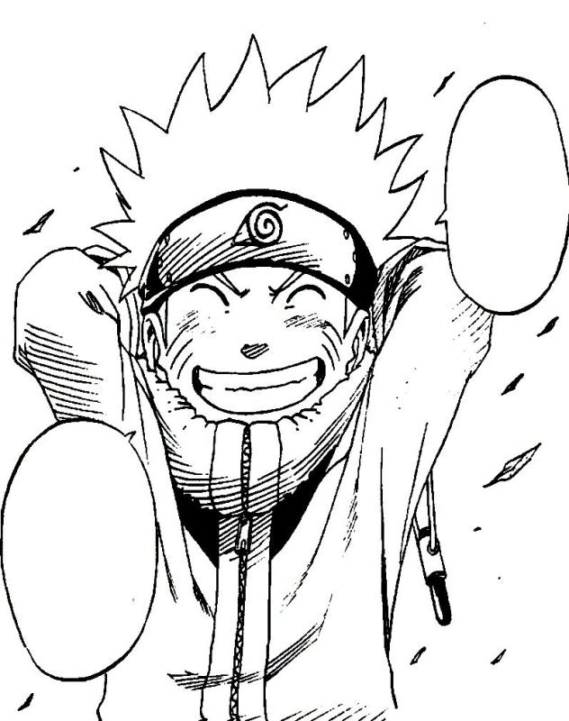 Наруто раскраска для детей