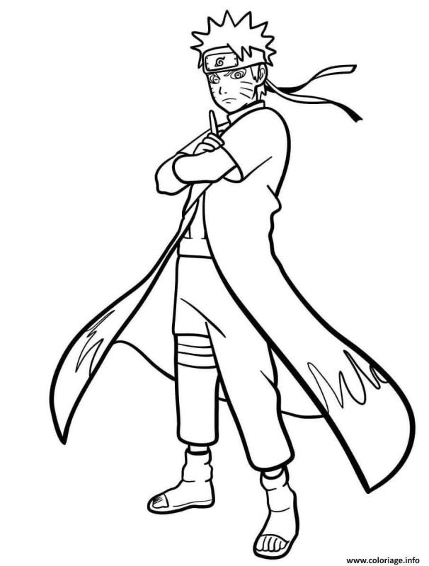 Раскраска Наруто девятихвостый Лис