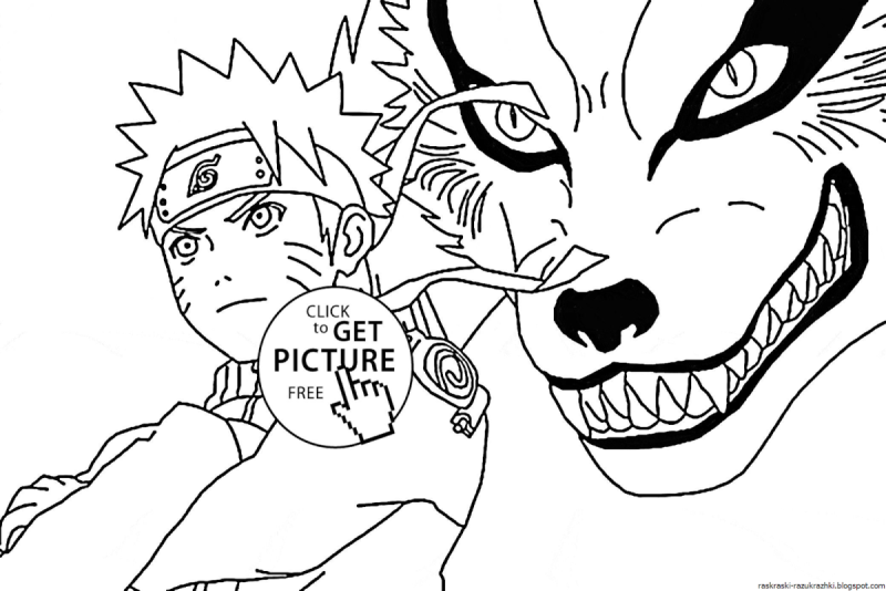 Раскраски аниме Наруто Какаси