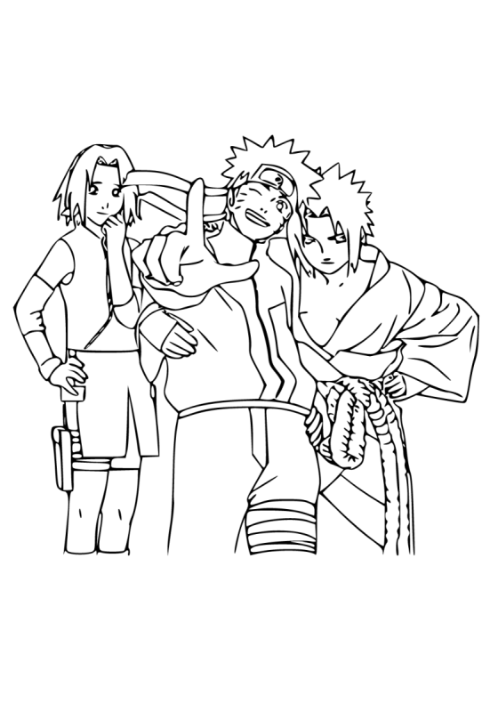 Раскраски Наруто Хокаге Минато