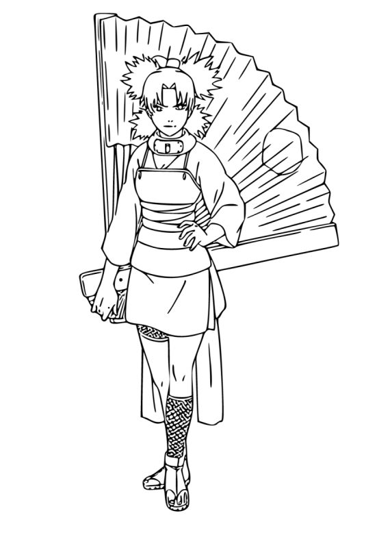 Раскраска Наруто команда 7