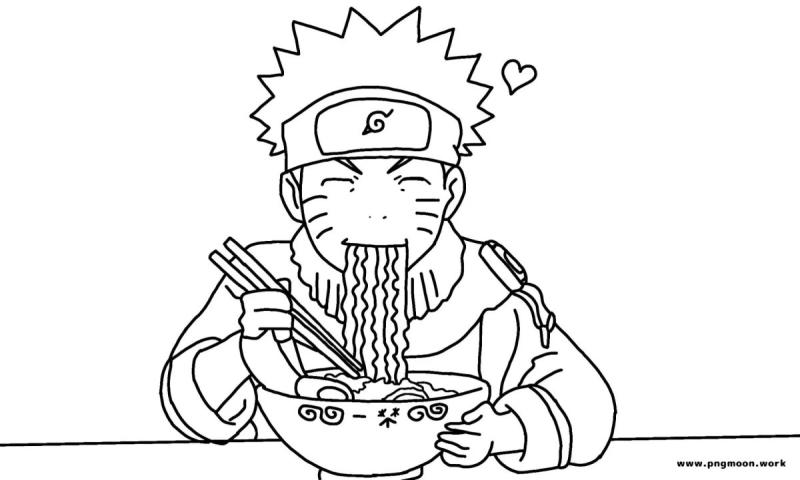 Разукрашки Наруто и Саске