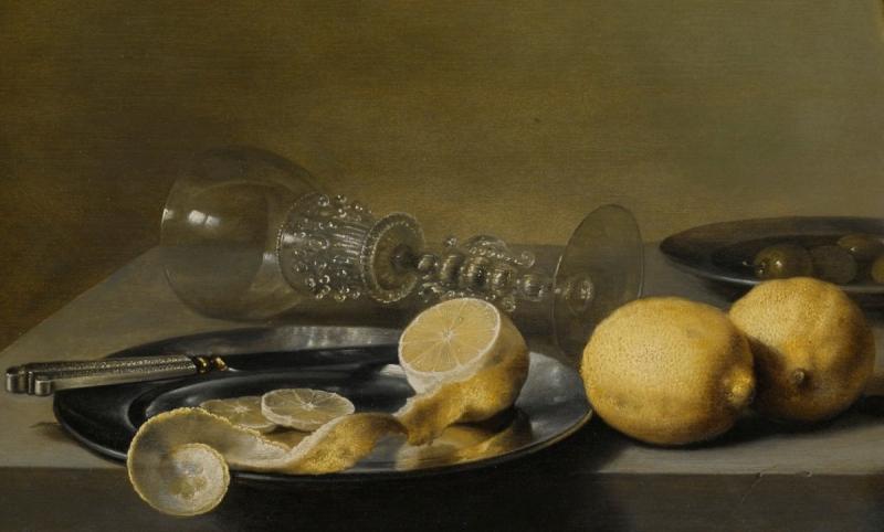 Клас Питер Vanitas со скрипкой и стеклянным шаром