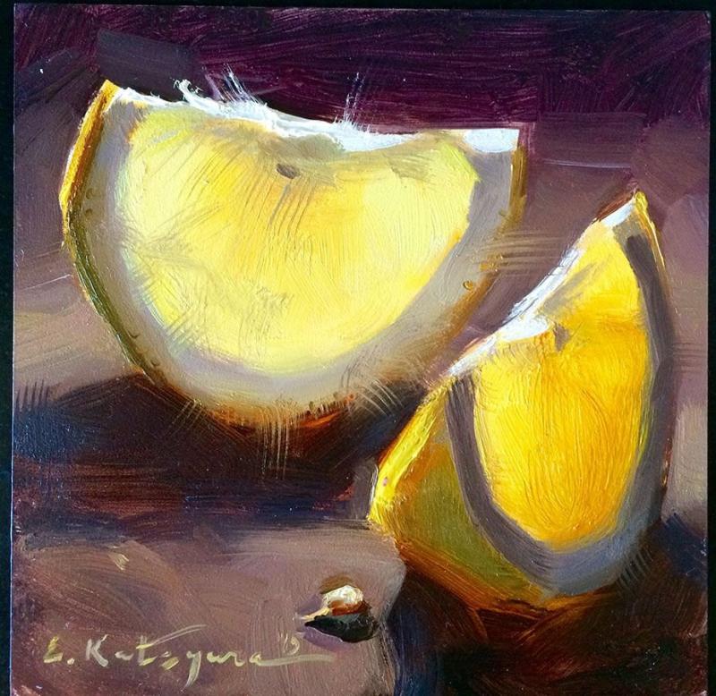 Натюрморт с лимоном