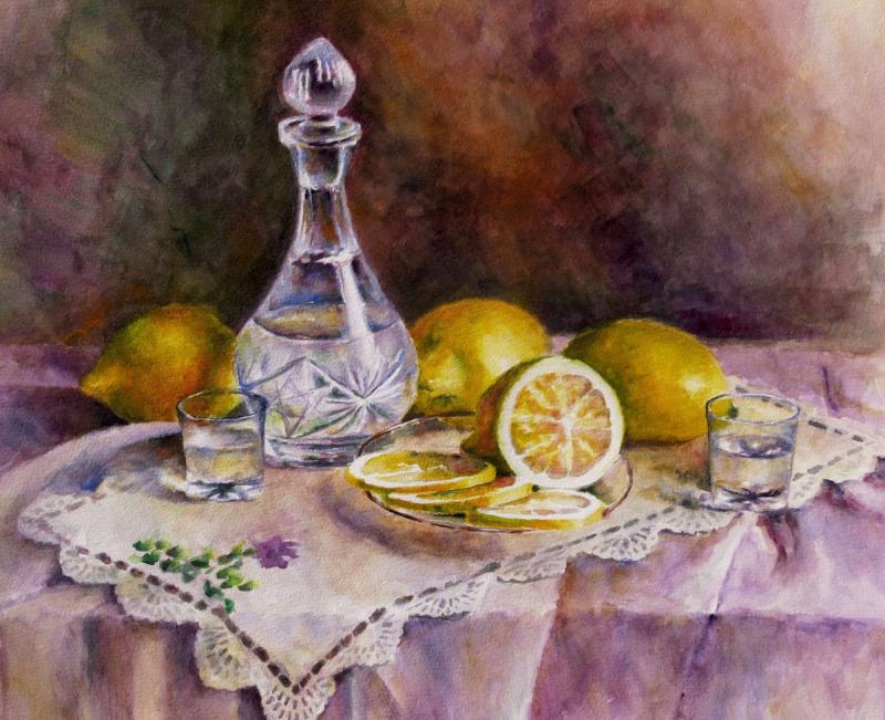 Натюрморт с лимоном