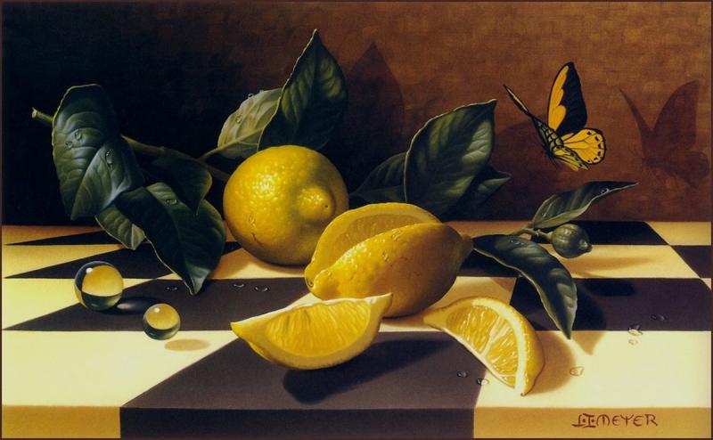 Натюрморт с лимоном